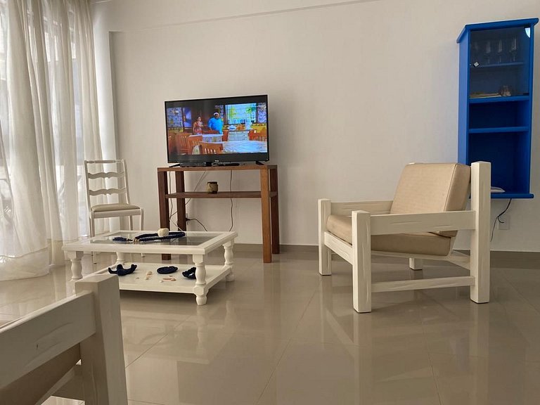 B914 - Apto 02 quartos para 7 pessoas perto do mar