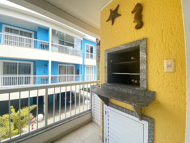 B782 - Apto 02 quartos para 05 pessoas com piscina