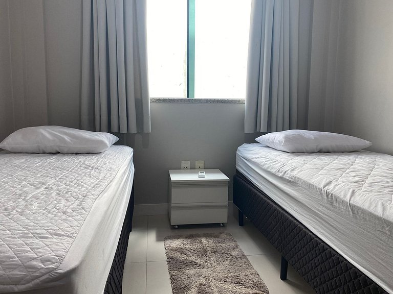 B111 - Apto 02 quartos perto do mar em Bombas - SC