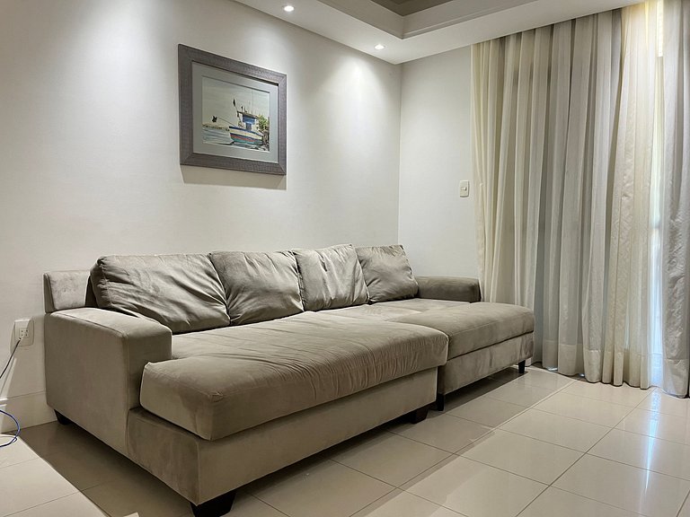 Apto novo com 2 quartos perto do mar para até 06 pessoas !!