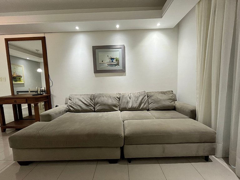 Apto novo com 2 quartos perto do mar para até 06 pessoas !!