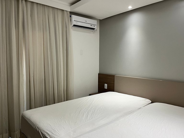 Apto novo com 2 quartos perto do mar para até 06 pessoas !!