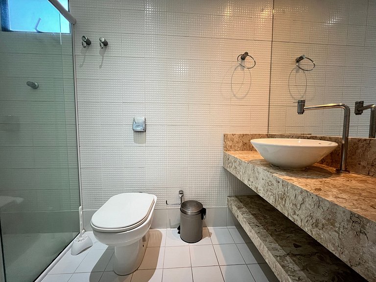 Apto novo com 2 quartos perto do mar para até 06 pessoas !!