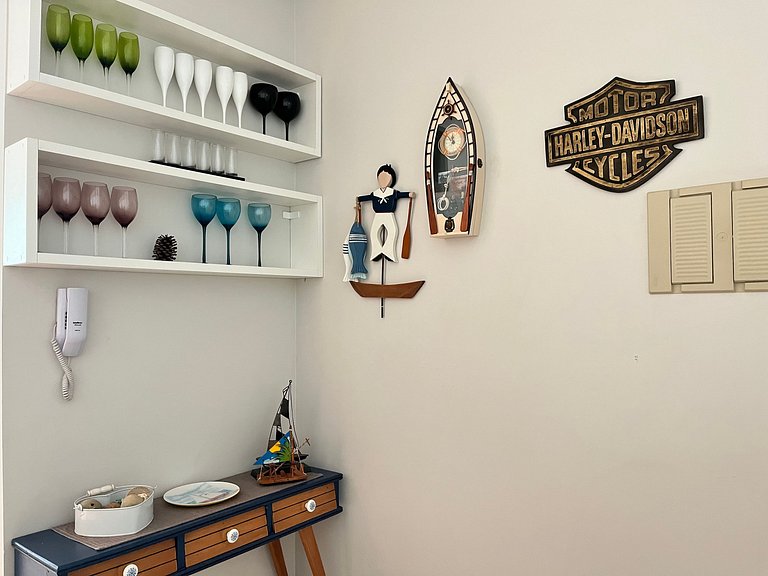 B931 Apto 3 quartos p/ 7 pessoas em Bombinhas SC