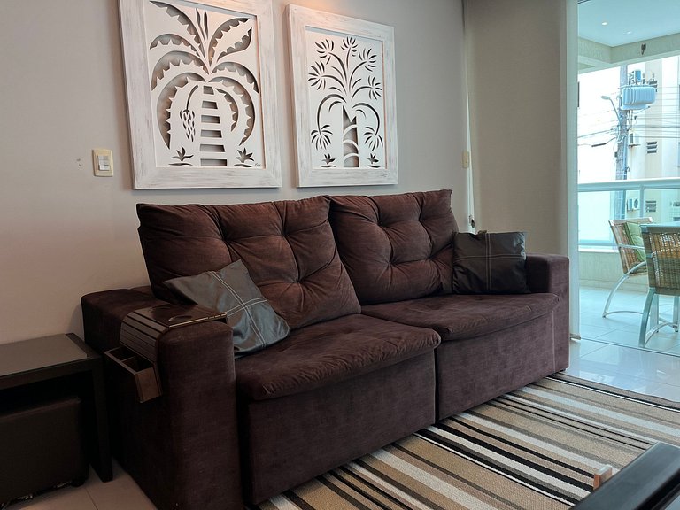 B931 Apto 3 quartos p/ 7 pessoas em Bombinhas SC