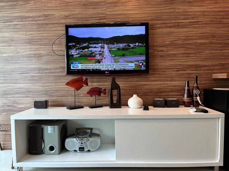 B931 Apto 3 quartos p/ 7 pessoas em Bombinhas SC