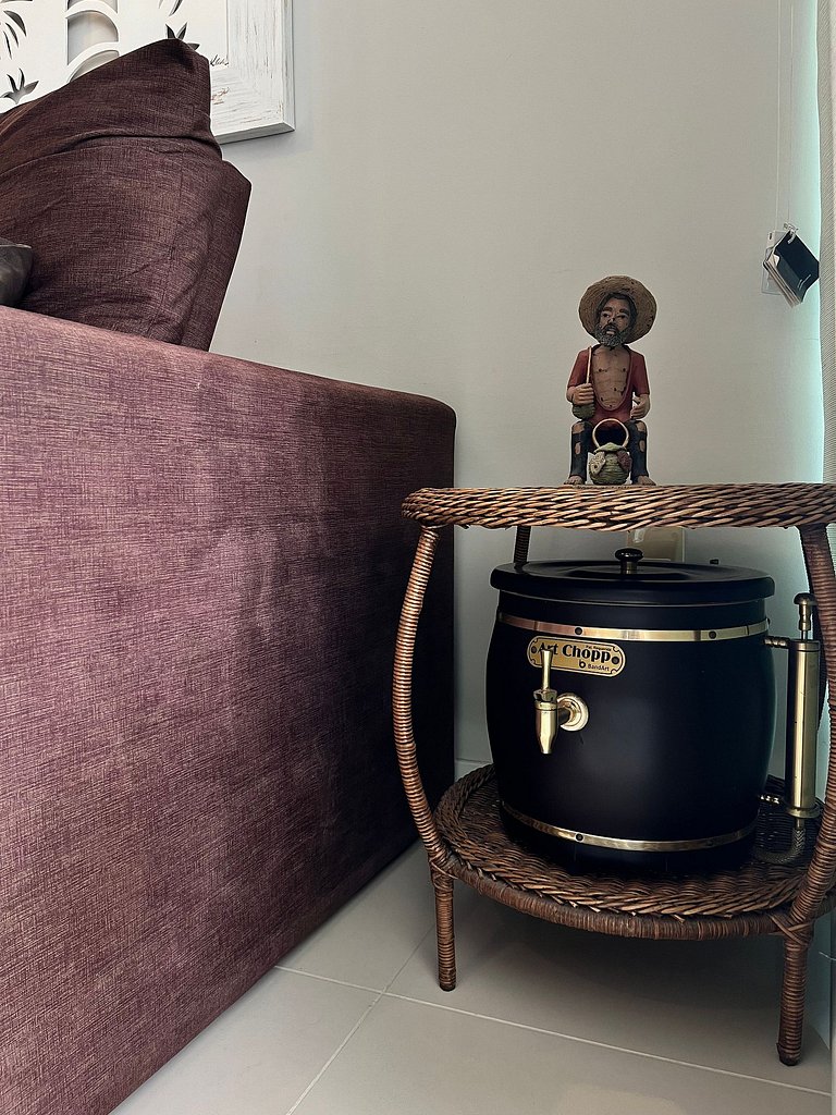 B931 Apto 3 quartos p/ 7 pessoas em Bombinhas SC