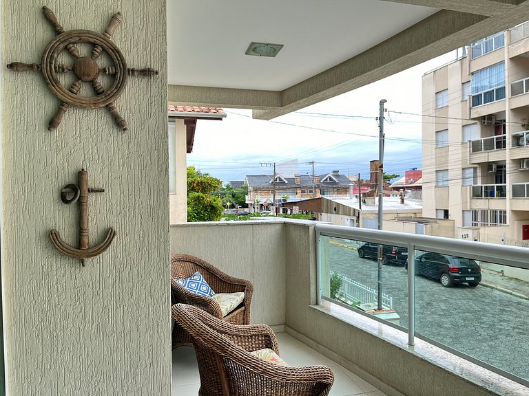 B931 Apto 3 quartos p/ 7 pessoas em Bombinhas SC