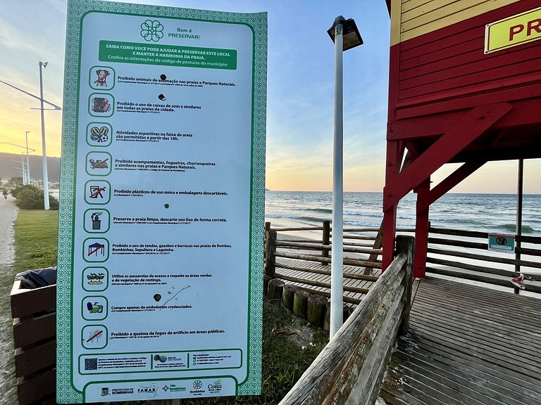 Cobertura 3 quartos para 8 pessoas, pertinho da praia !