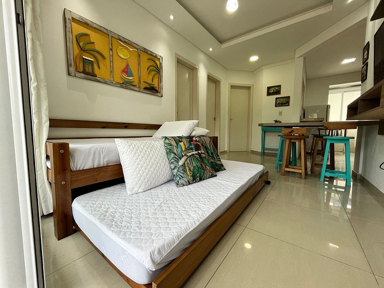 B119 - Apto para 06 pessoas perto do mar em Bombas