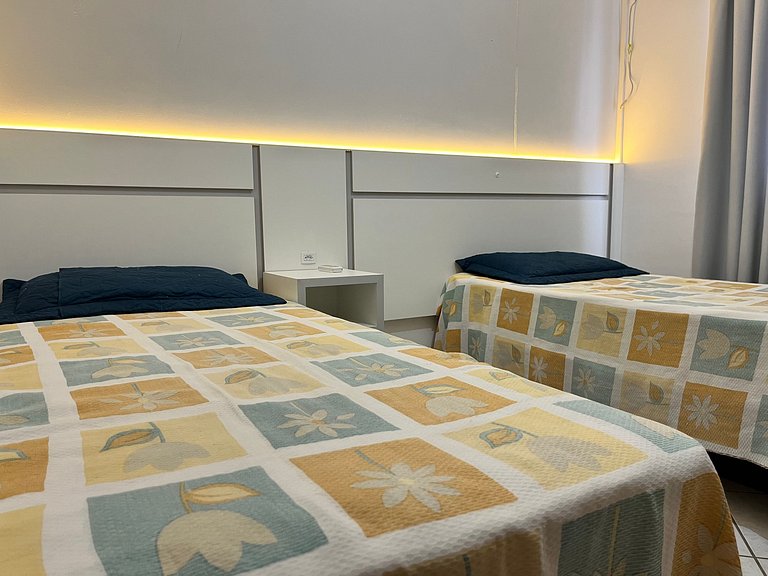 Cobertura 3 quartos para 8 pessoas, pertinho da praia !