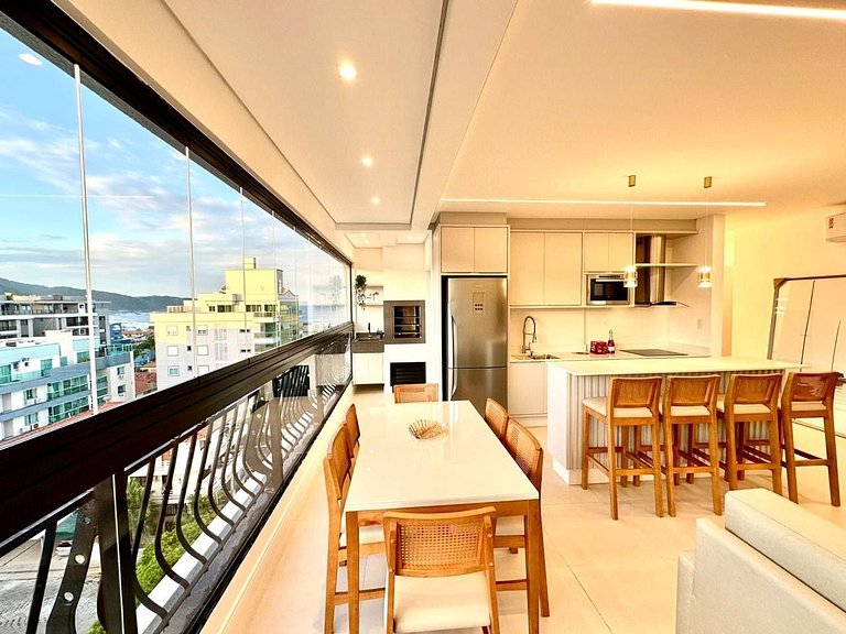 B258 - Apto de luxo com vista mar em Bombinhas